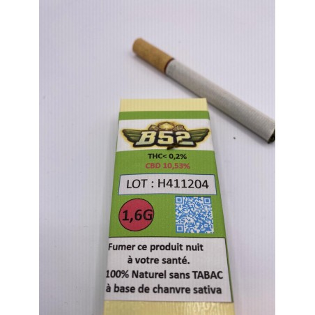 Paquet de 4 Cigarettes CBD 10,53 % - B52 - CBD BY DAVID
